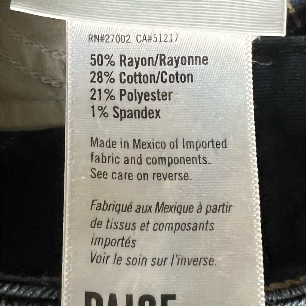 Paige size 28 Skyline Skinny jeans. - Picture 2 of 4